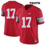 Youth NCAA Ohio State Buckeyes Alex Williams #17 College Stitched 2018 Spring Game No Name Authentic Nike Red Football Jersey WG20Y11ZT